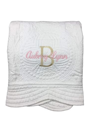Personalized Baby Quilt Blankets Monogrammed Blankets for Kids ba...