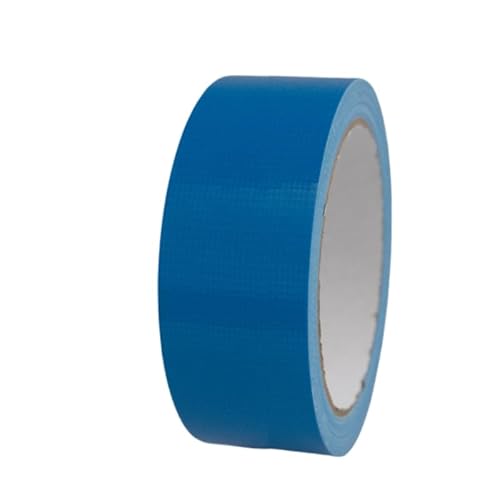 Duct Tape Extra Fort, Ruban Adhésif Étanche Extrêmement Puissant, Ruban Toile Adhésif, Bande Réparation, pour Canalisations, Moquette, Scellage, Marquage, pour Intérieur et Extérieur, Bleu 50m x 30mm