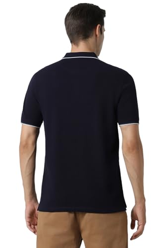 Image of Peter England Men's Cotton Blend Regular Fit T-Shirt