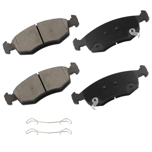 Image of cciyu D1568 Front Ceramic Disc Brake Pads Kit For Fiat For 500 2012-2019