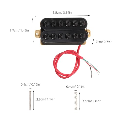 Hemobllo 2 Szt. Double Coils Pickups Electric Guitar Humbucker Neck Pickup Drażłowym Przewodem Ciche Brzmienie Wersja z Zawiasami i Śrubami Do Montażu