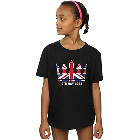 Girls' Black Coronation Crown T-Shirt Cover