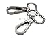 CRAFTMEMORE Snap Hook Swivel Push Gate Lobster Clasps Fashion Clips Purse Making FS10 Pack of 10 (Gunmetal, 1 Inch)