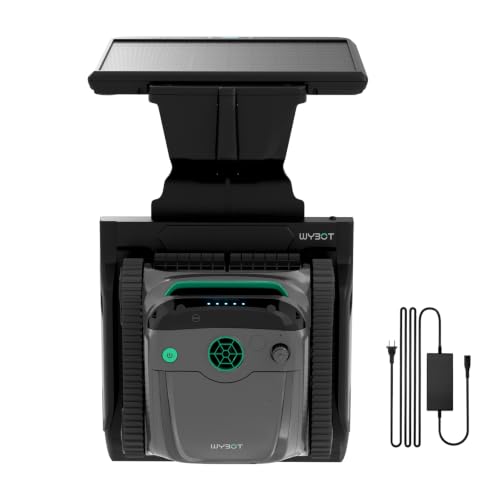 (2026 NEW) WYBOT S2 Solar Cordless Robotic Pool Vacuum, Dark Grey