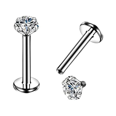 OUFER 16G G23 Titanium Internally Threaded Lip Ring Cover