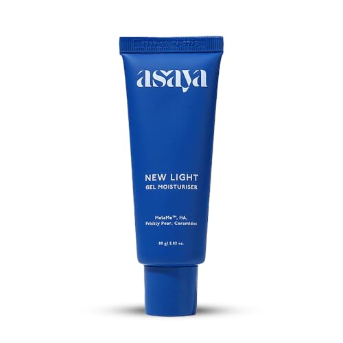 Image of Asaya New Light Gel Face Moisturiser for Oily Skin with MelaMe to Visibly Fade Dark Spots| Reduces Dark Spots in 14 Days | Hyaluronic Acid & Ceramides | 80gm