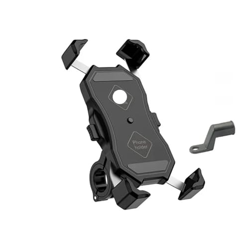 SaiSaKeJi Motorcycle Wireless 15W Qi & USB Quick Charger 3.0 Phone Holder - 2 in 1 Mount for 22-32mm Handlebar & Rear-View Mirror Fast Charging(M11C Without Charger)