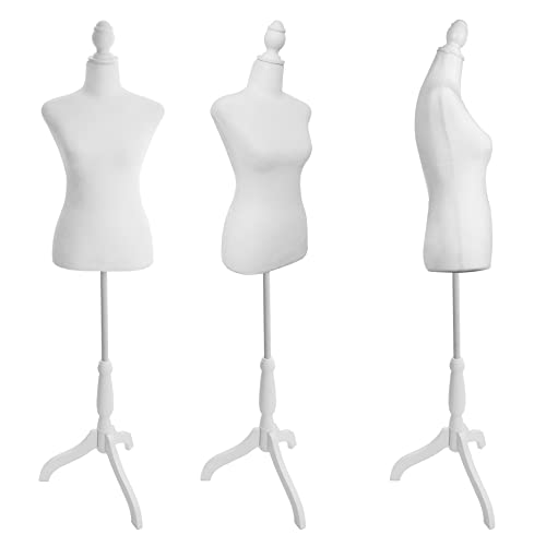 Torso de maniquí para mujer que evita caídas gracias al trípode estable 4