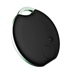 Blesiya Mini Bluetooth-tracker Draadloze Universele App-bediening voor Tablets Toetsen Huisdier – zwart