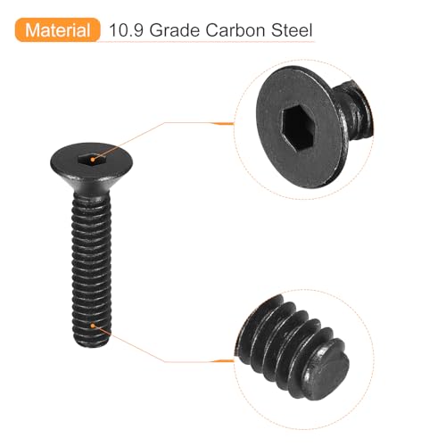 uxcell #6-32x3/4" Flat Head Socket Cap Screws - Image 4