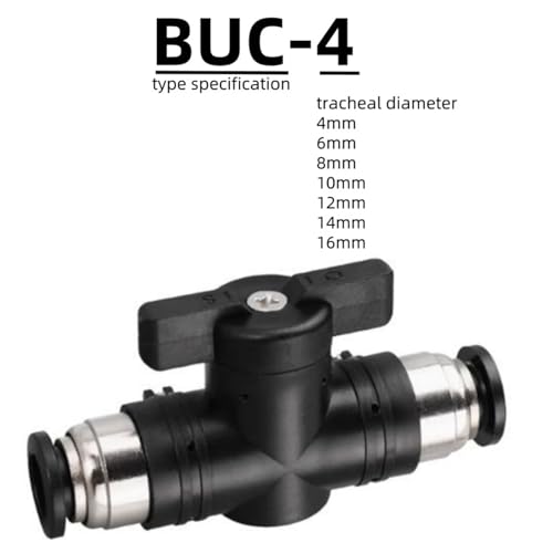 Conectores rápidos para válvulas de conmutación traqueales BUC-14 de mangueras de aire comprimido 3