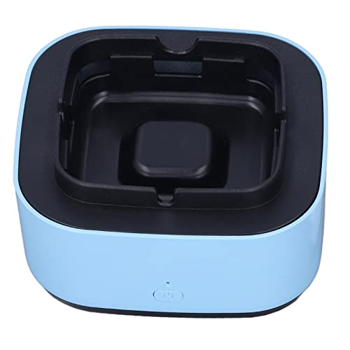 EVTSCAN Cenicero Multifuncional sin Humo - Cenicero purificador de Aire Cenicero para Fumadores de Cigarrillos Sala de Estar Dormitorio Oficina(Azul)