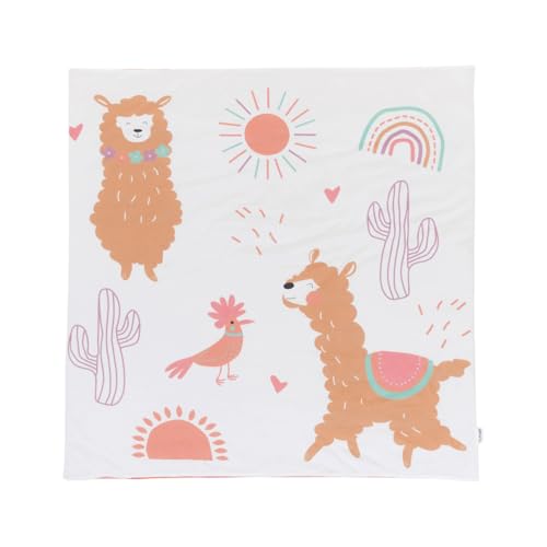 Tapis de jeu tapis d'éveil nomade grand format TINÉO 100x100 cm doux alpaga
