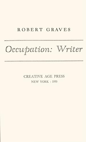 Occupation: writer B000OKBWPS Book Cover