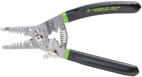 Greenlee Hand Tools Stainless Steel Wire Stripper Pro (1956-SS), 6-14AWG