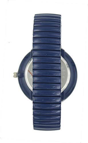 New Ladies Super Large Face Stretch Band Easy To Read Watch (Navy Blue) #TOP1