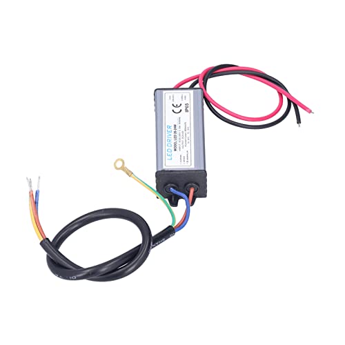 Image of Fafeicy LED Driver, Input AC95-265V 0.35A, Output 24-42VDC 24W 600mA, LED Transformer, Low Voltage LED Driver, IP65 Weatherproof Housing, Drive Power