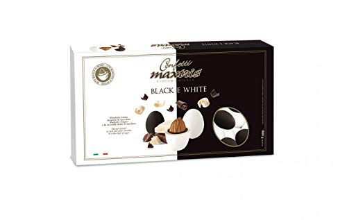 MAXTRIS | Dragées Italienne aux Amandes | ASSORTIMENT NOIR ET BLANC | 1 Kg.