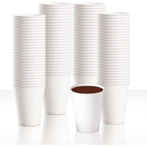 VIVID CHOICE 100 Pack Eco Friendly Paper Cups Cover