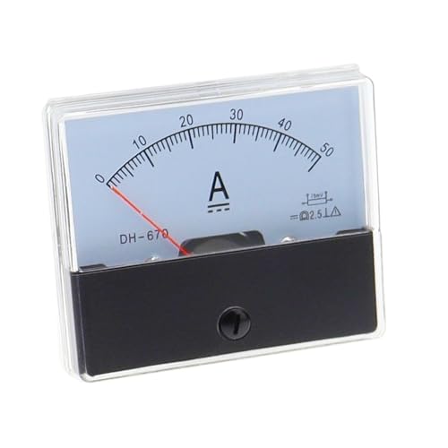 Ampèremètre CC jauge DH-670 avec cadran à aiguille haute précision 5A