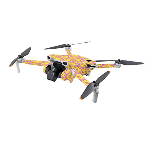 Image of MightySkins Carbon Fiber Skin Compatible with DJI Mini 3 - Melted Faces | Protective, Durable Textured Carbon Fiber Finish | Easy to Apply | Made in The USA