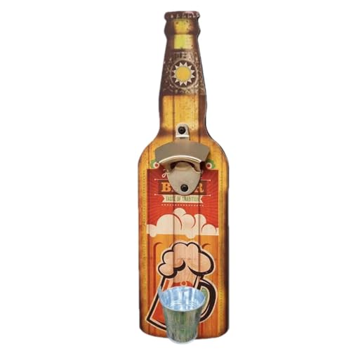 Abrebotellas de pared con contenedor para abrir tus bebidas con una mano 2