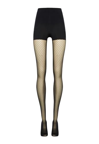 Image of Wolford Control Dots Sheer Tights 20 Denier For Women Pantyhose with Shaping Effect Stylish & Comfortable for All Occasions