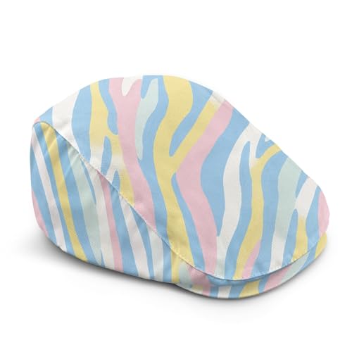 Casquette Newsboy pour femme Cumagical imprimé zèbre style décontracté
