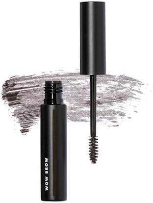 e.l.f. Wow Brow Gel, Volumizing, Buildable, Wax-Gel Hybrid, Creates Full, Voluminous-Looking Brows, Locks Brow Hairs In Place, Deep Brown