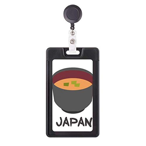 Porte-badge rétractable Miso Soup enrouleur carte d'identification