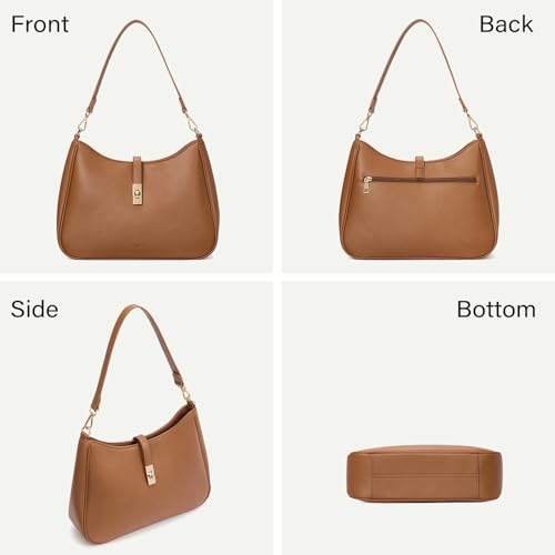 Image of CLUCI Hobo Bags for Women, Vegan Leather Tote Handbag, Water Repellent Shoulder Purses, Crossbody Bag with Adjustable Strap