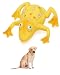 Large Squeaky Frog Dog Toys. 100% Natural Rubber (Latex). Complies to Same Safety Standards as Children's Toys. Soft & Squeaky. Best Dog Toy for Large Dog.