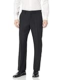 Haggar Men's Solid Gabardine Classic-Fit Plain-Front Dress Pant