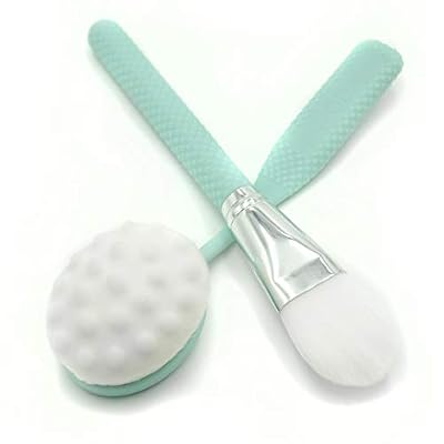 Moda Spa 2pc Facial Treatment & Cleansing Brush Kit Skincare Brush Set for Masks, Serums & Exfoliating Vegan & Cruelty-Free