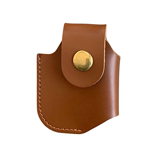 sdfsa Porte-Briquet en Cuir - Étui de Rangement pour Briquet de Protection Anti-Rayures | Sac de Rangement carré pour Briquet | Gaine fabriquée à la Main pour Briquet en Cuir hautement Flexible Cover