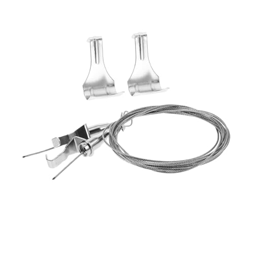 jojofuny 2sets Picture Hanging Wire Rope Photo Frame Hanger Heavy Duty Adjustable Stainless Steel Wire for Hanging Pictures in Living Gallery