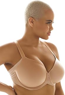 Felina Paramour Marvelous Side Smoothing T-Shirt Bra with Tighter Band Design - Bras for Women, Seamless Bra, Lingerie for Women, Plus Size Bra (Warm Neutral, 38G)