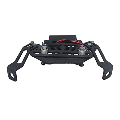 Support plaque d'immatriculation moto anti-vibrations avec support d'éclairage - 7