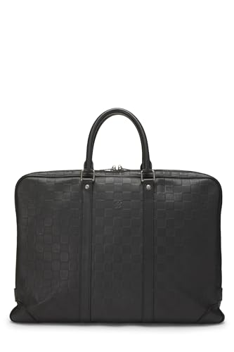 Pre-Loved Black Damier Infini Porte Documents Voyage, Black4