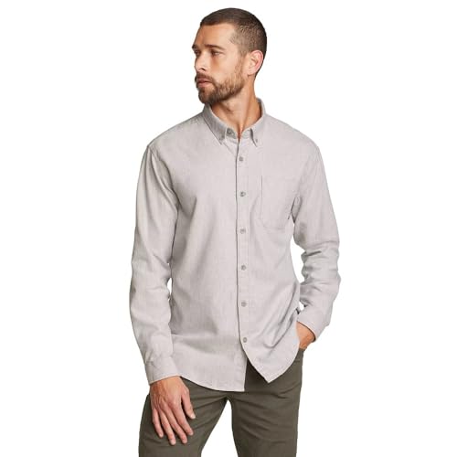 Eddie Bauer Men's Eddie's Favorite Flannel Classic Fit Shirt - Solid4