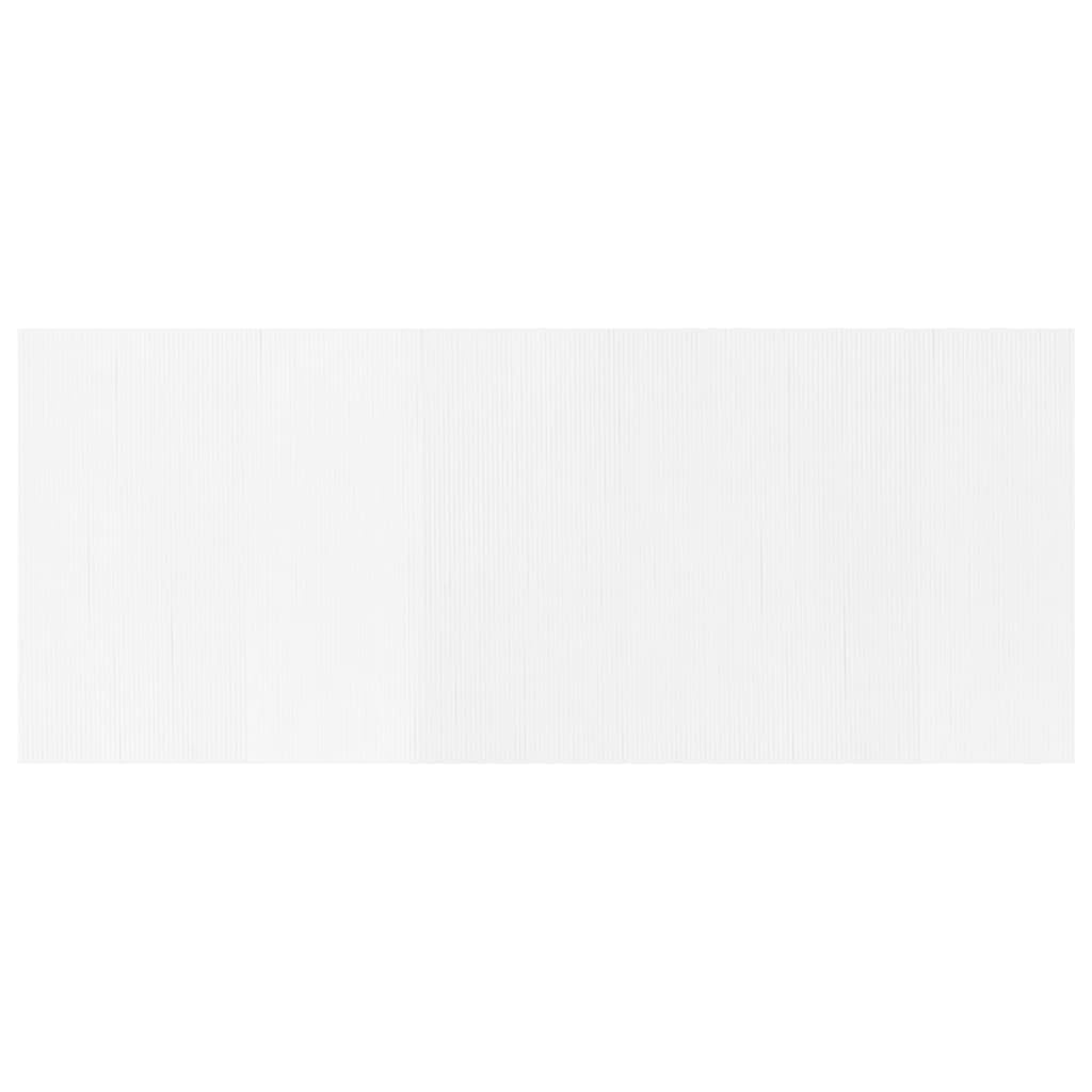 vidaXL Cloison de séparation Blanc Largeur 400 cm Hauteur 165 cm Bambou