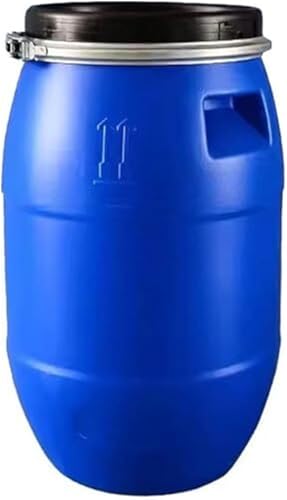 YXCUIDP Azul 30L/60L/100L/120L/160L/200L Tanque Agua Exteriores, Contenedor Almacenamiento Agua Plástico Grueso Contenedor Agua Portátil, Cubo Almacenamiento Hogar Almacenamiento...