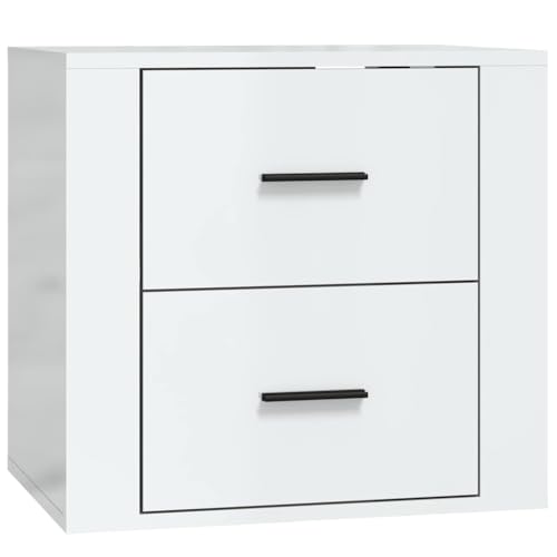 Table de chevet murale haut de gamme en bois d'ingénierie de style épuré - 2