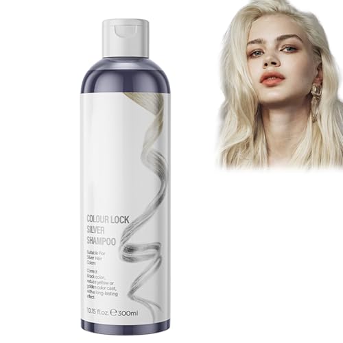 Champú Sellador de Colour 300ml Champú de Depósito de Color, Protector para Cabello Teñido (Plata) – Hidratante y Reparador, Ideal para Grupos de Piel Blanqueadora