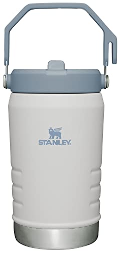 Image of Stanley IceFlow Flip Straw Jug with Handle 40 oz| Twist On Lid and Flip Up Straw | Leak Resistant for Travel and Sports | Insulated Stainless Steel | BPA-Free | Fog
