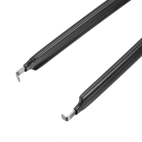 Image of uxcell IC Puller Chip Extractor Stainless Steel with Insulated Vinyl Grip Black 5 Pack