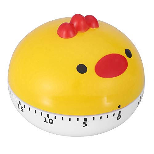Kitchen Timer Small Digital Electronic Loud Alarm Mechanical Cooking Timer Manual Animal Shape Counters For Kitchen Timing Tool (Yellow Chicken) #TOP5
