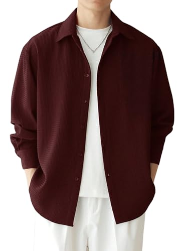 Leriya Fashion Men's Casual Stylish Polycotton Regular Formal Shirt Solid Slim Fit