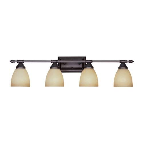 Designers Fountain 94004-SP Apollo 4 Bathroom Vanity Light Fixture, 6.5