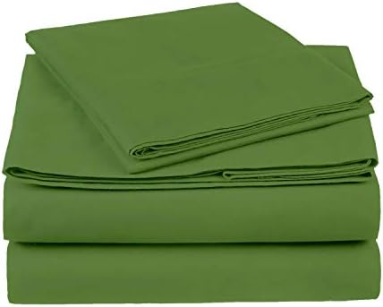 Louis Bedding 1000 Thread Count 4 Piece Sheet Set 100% Plush Egyptian Cotton Sheets Super Soft Italian Finish Bed sheet Set Hotel Quality 21 Inches Deep Pocket Solid Luxurious (King, Sage)